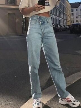 Agolde Criss Cross Upsized Jean Suburbia Size 25